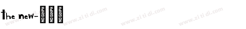 the new字体转换